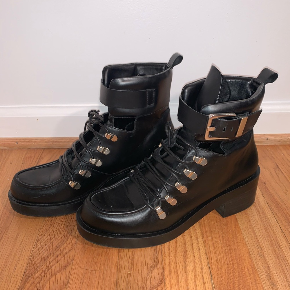 Zara Buckle Combat Boot